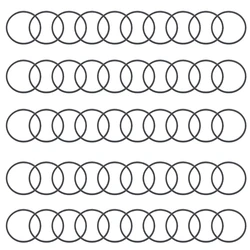 Set of 50 Premium 1.2mm Rubber Drive Belts (25mm)