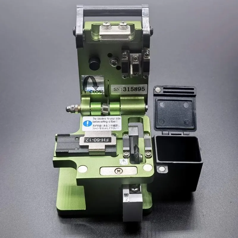 MDGTX Ribbon Fiber Cleaver HPC-6S With Ribbon Fiber Holder FH-60-12 1 on the left  High Quality And Efficiency