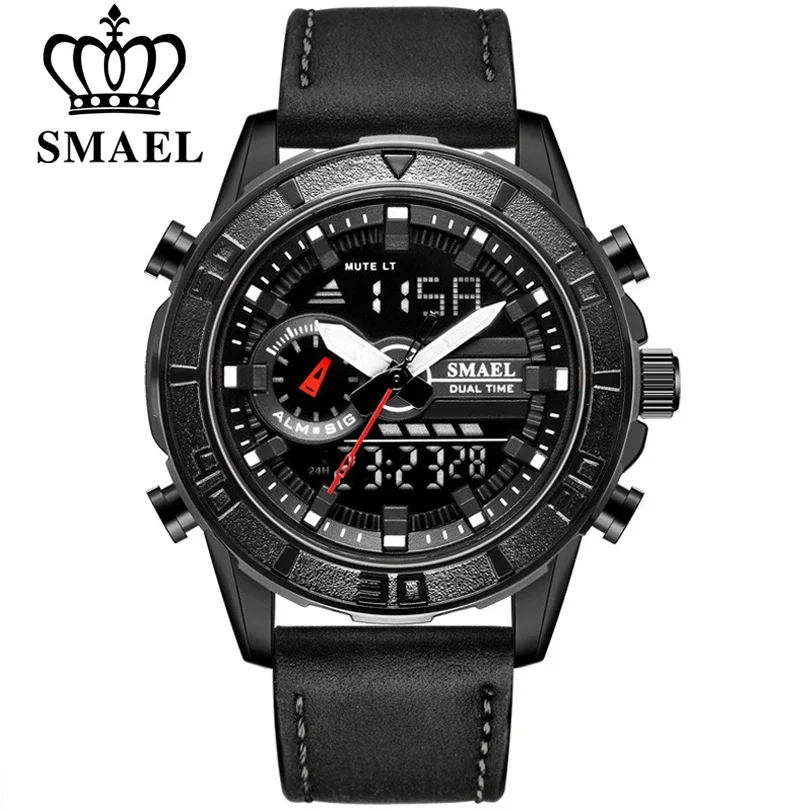 

SMAEL Relogio Masculino 2022 Mens Watches Fashion Top Brand Men Sport Watch Waterproof Quartz Digital Led Clock Man Wristwatch