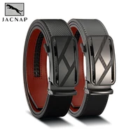 Men Leather Belt Automatic Buckle Belt Fashion Alloy Belts Genune Leather Luxury Belts for Men