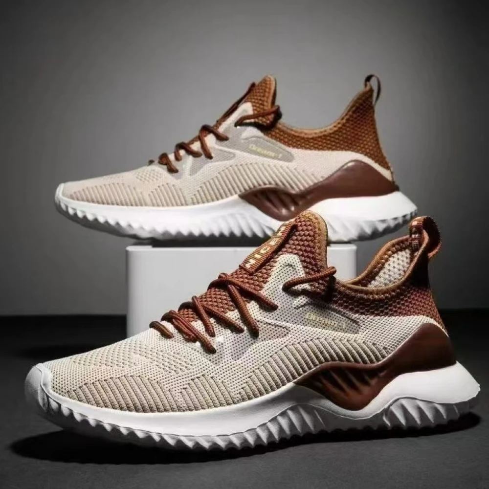 Mens Sports Shoes Running Breathable Shock-absorbing Soft Sole Casual