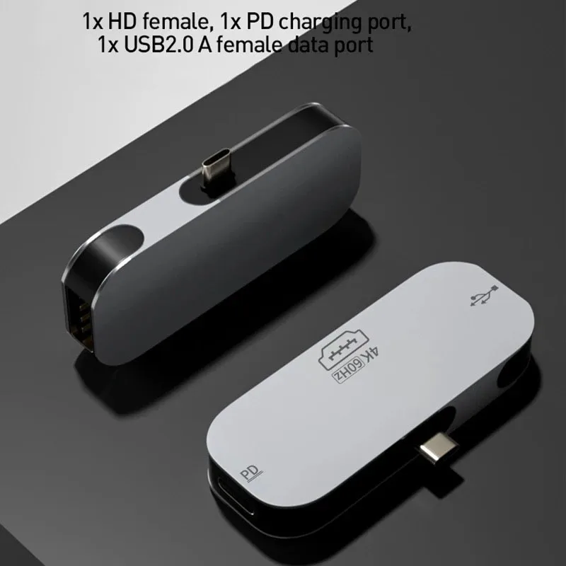 USB-C  CŸ HDMI ȣȯ ,   USB-C ŷ ̼, ƺ  ٵ Swith 4K, 3 in 1, 100W PD