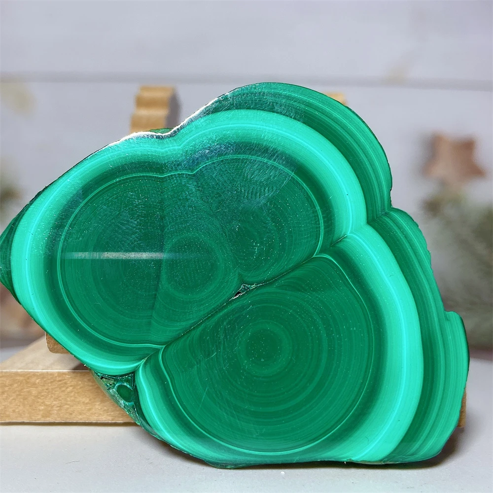 Natural Crystal Malachite Slab Energy Home Decoration Reiki Ornament