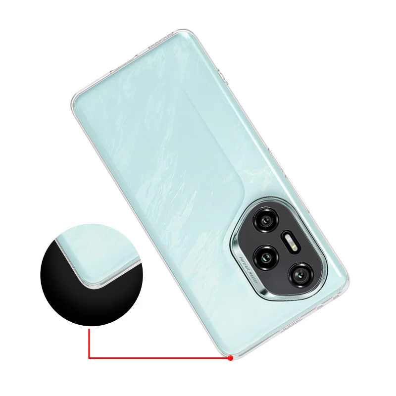 Ultra Thin Transparent Soft TPU Back Cover - Clear Bumper Case