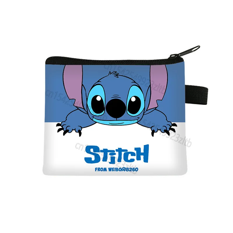 thumbnail image 1 of Monederos de Disney Stitch con dibujos de Lilo y Stitch, minimonedero para niños, portatarjetas de identificación portátiles, bolsa de poliéster para guardar llaves, 1 of 5