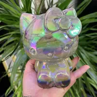 Natural Aura Quartz Cartoon Cat Carving Statue Chakra Reiki Healing Fengshui For Home Decoration Gift 1pcs 2