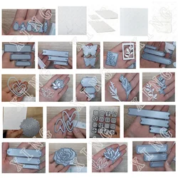 Special Sale Various Love Heart Shape Floral Rectangle Borders Paper Craft Metal Cutting Dies Diy Scrapbooking Blade Punch Molds