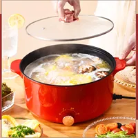 Electric Pot 2.3L 400‑800W 3 Gear Knob Control Non Stick Electric Hot Pot Electric Cooker 1