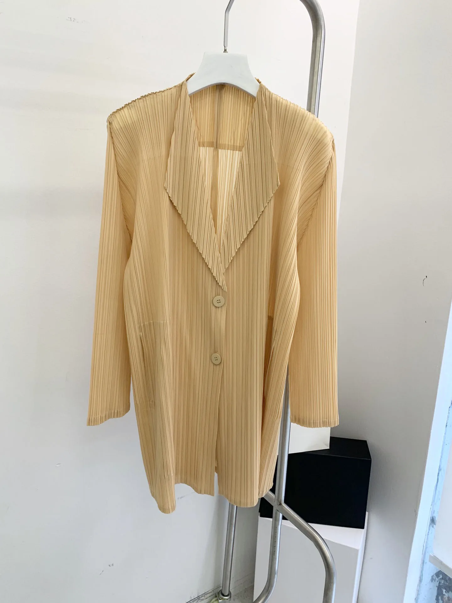 

Lapel mid-length jacket with two buttons design casual fashion 2023 summer new hot