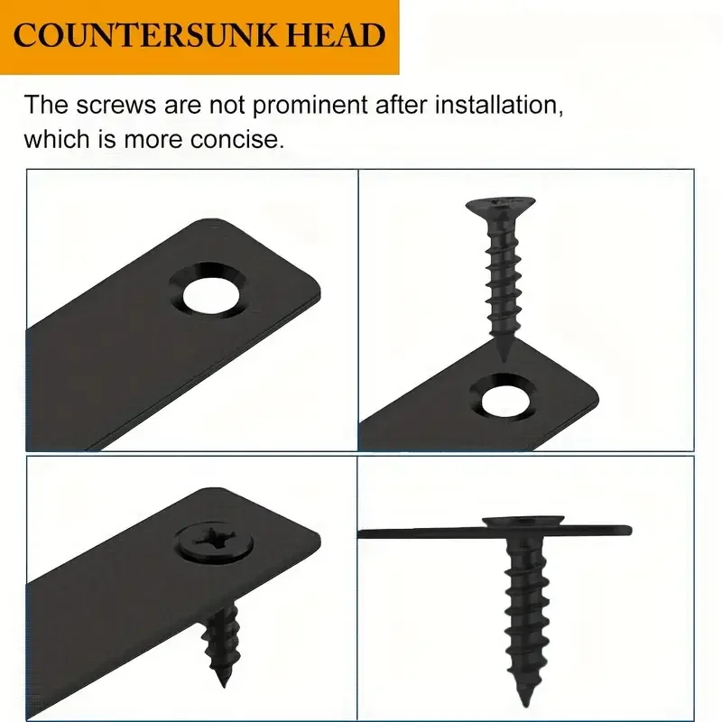 12 Sets Angle Connector Stainless Steel Corner Code Right Angle L-shaped Furniture Connection