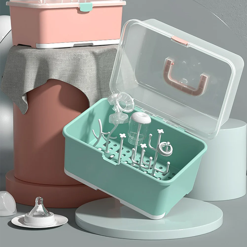 Baby Bottle Drying Box Feeding Bottle Storage Baby Bottles Drainer Pacifier Containers Dryer Holder Tools Box