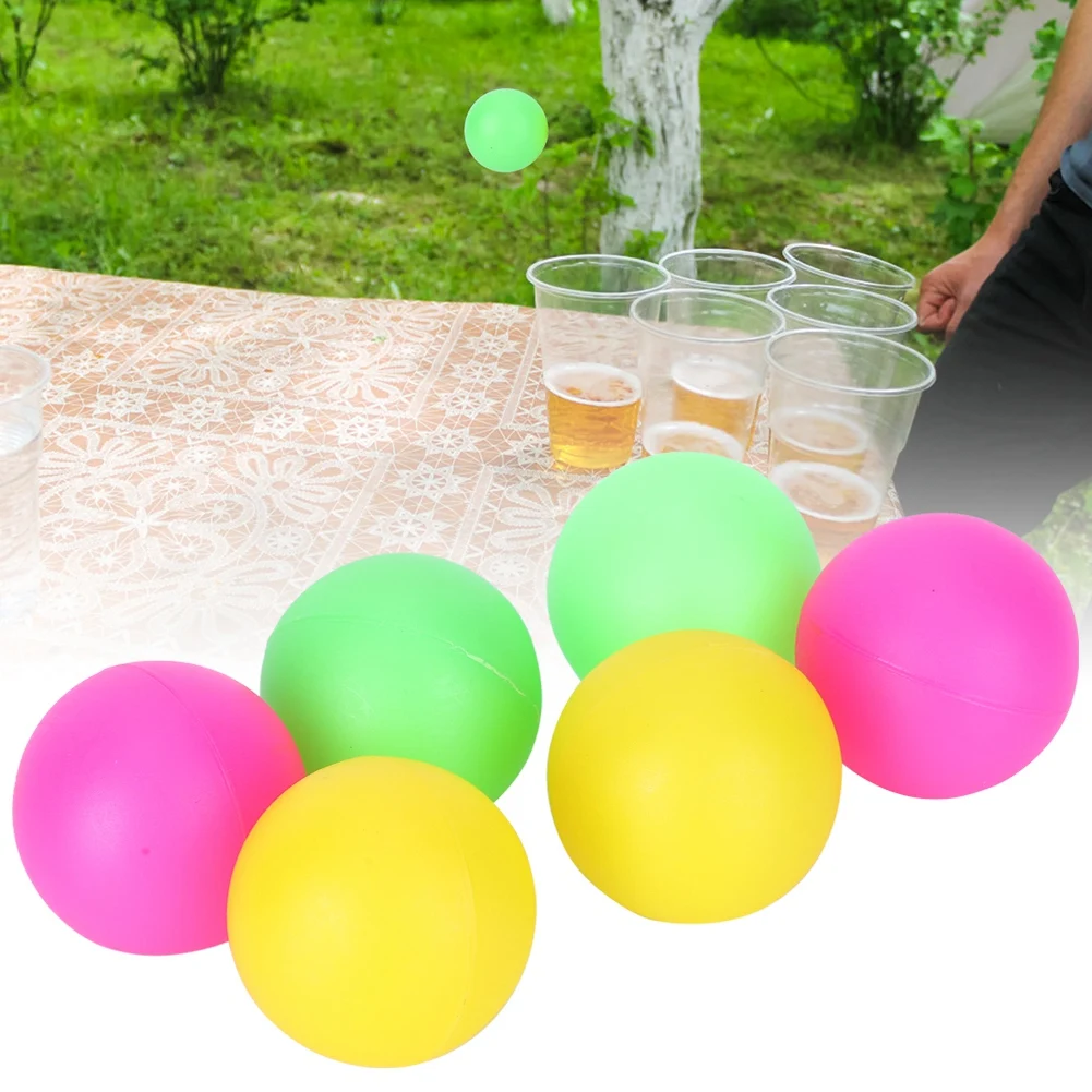 Beach Toy 6Pcs Beach Ball PVC 3 Different Colors Beach Toy Ball Racket Table Game