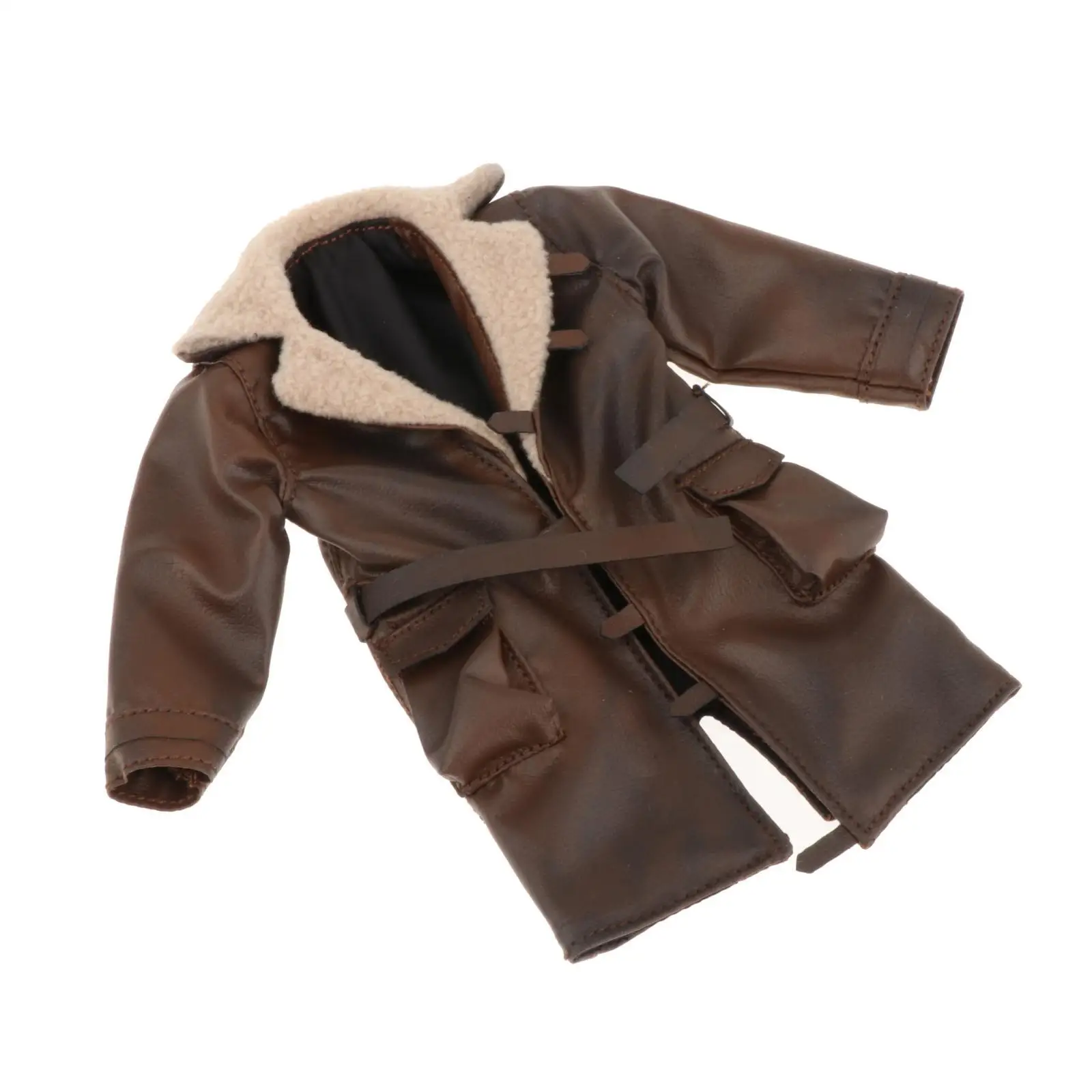1:12 Scale Miniature Coat Jacket for 6'' Male Dolls Soldier Figure Costume
