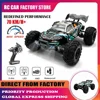 1:16 70KM/H 4WD RC Car With Led Lights 2.4G Radio High Speed Brushless Motor Remote Control Off-Road Cars for Children toys 1