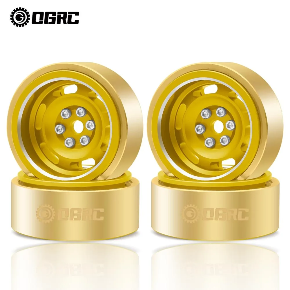 Ogrc 1.0 Deep Dish Wheels Cerchi 32G Heavy Crawler Wheel Per Trx4M Scx24 Axial Ax24 Fms Fcx24 1/18 1/24 Accessori Rc Sostituire