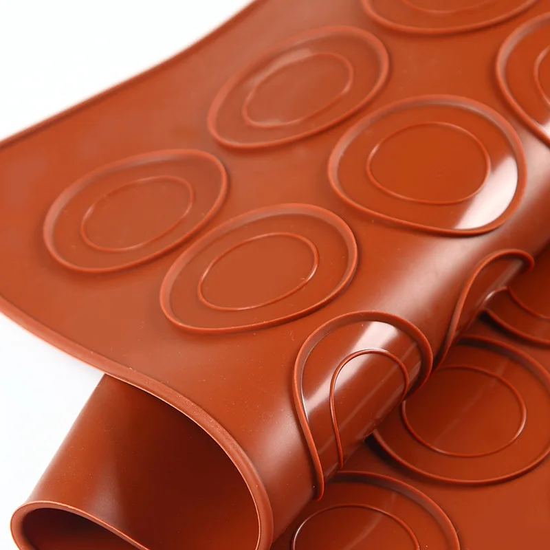 30 Holes Non-Stick Silicone Macaron Macaroon Pastry Oven Baking Mould Sheet Mat Diy Mold Useful Tools DIY Cake Bakeware Mold Kitchen