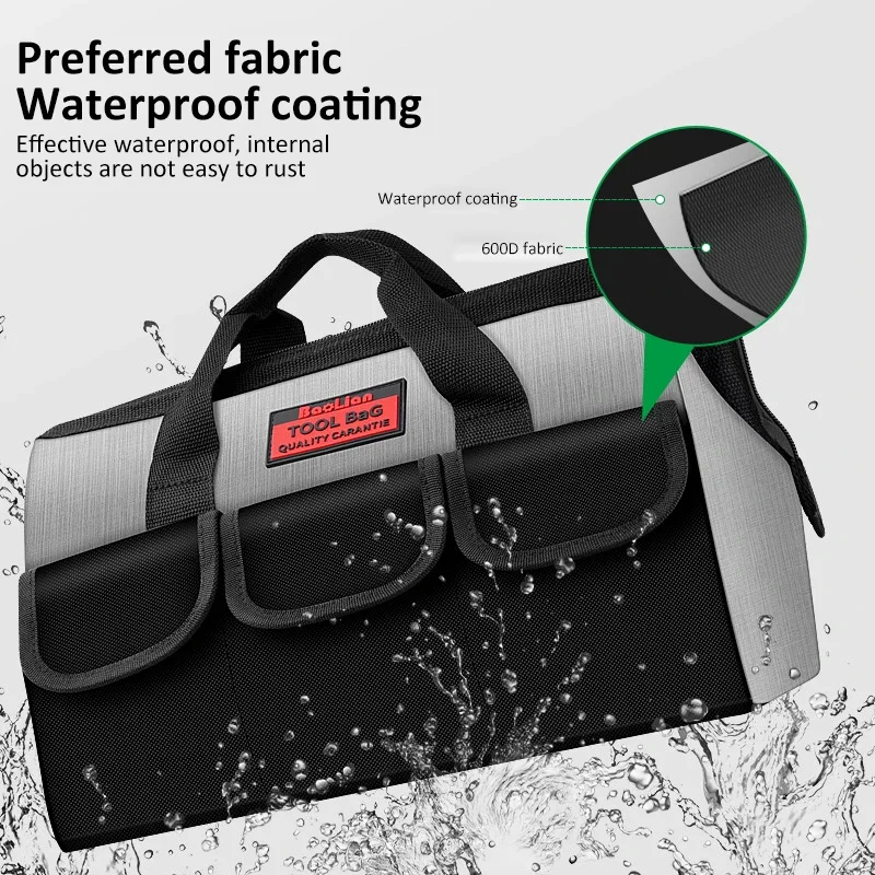13/16/18 Inch Portable Oxford Cloth Toolkit Waterproof Wear Resistant Toolkit Multi-Pocket Multi-Functional Tool Storage Bags 3