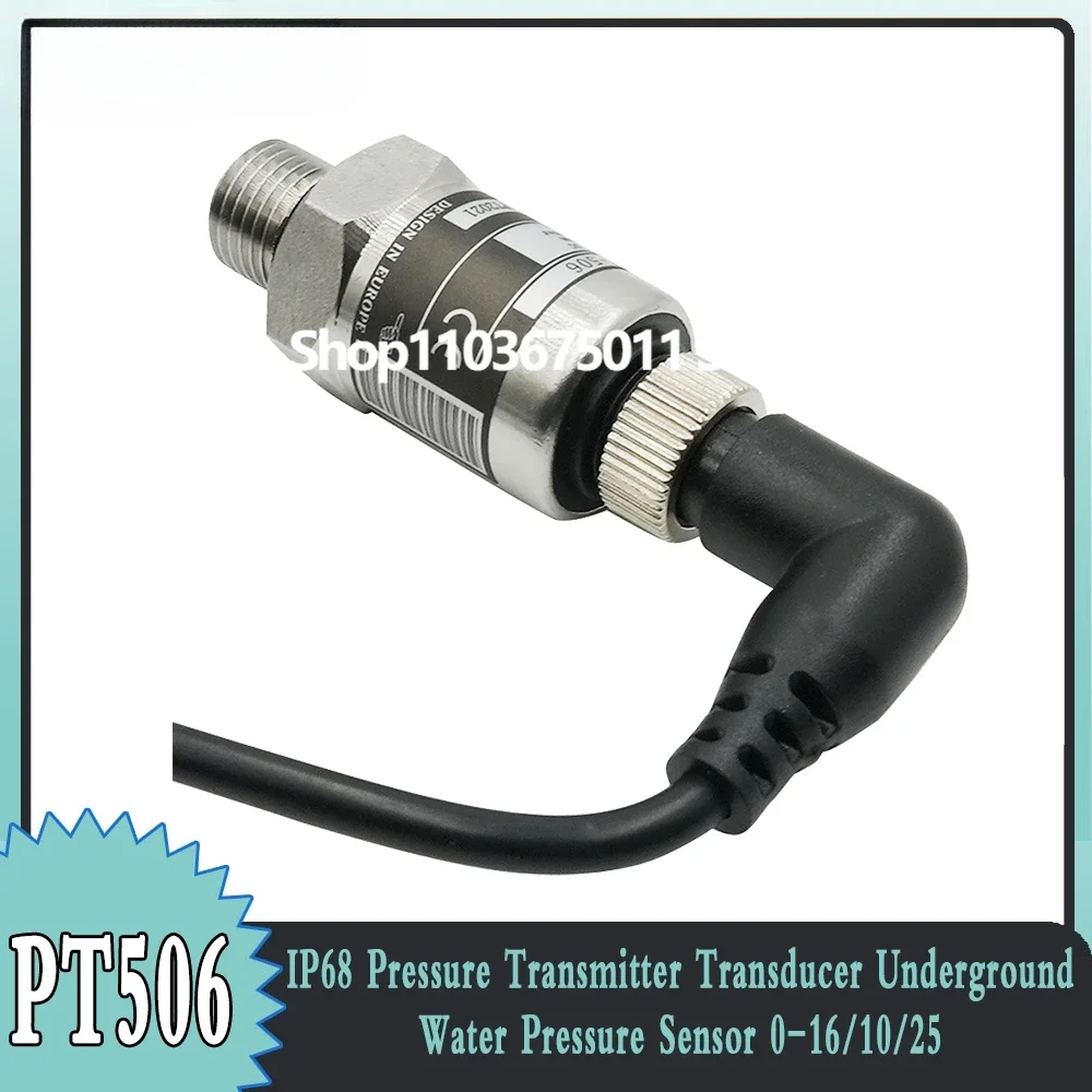 

IP68 Pressure Transducer Cable Pressure Transmitter Water Gas Hydraulic Sensor 0-1Mpa 0-1.6Mpa 0-2.5Mpa 4-20mA DC24V G1/4