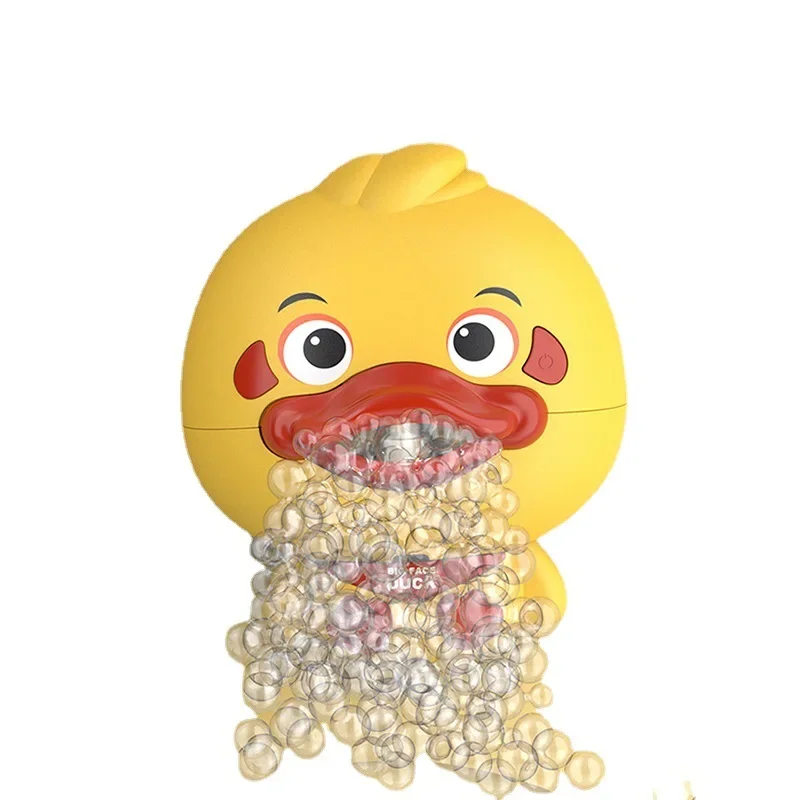 New Electric Bath Bubble Duck Fun Children Bath Bubble Machine Swimming Pool Bathtub Bath Toys Children Bathroom Toys 5