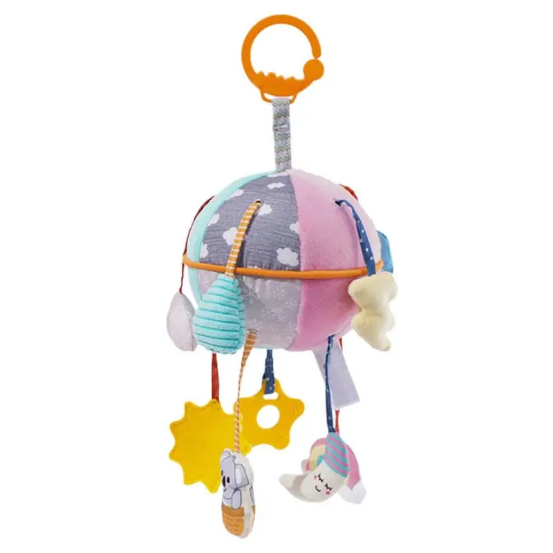 

Stroller Rattle Toys Soft Infant Toy With Wind Chimes Soft Crinkle Squeaky Sensory Learning Toy Infant Newborn Stroller Car Seat