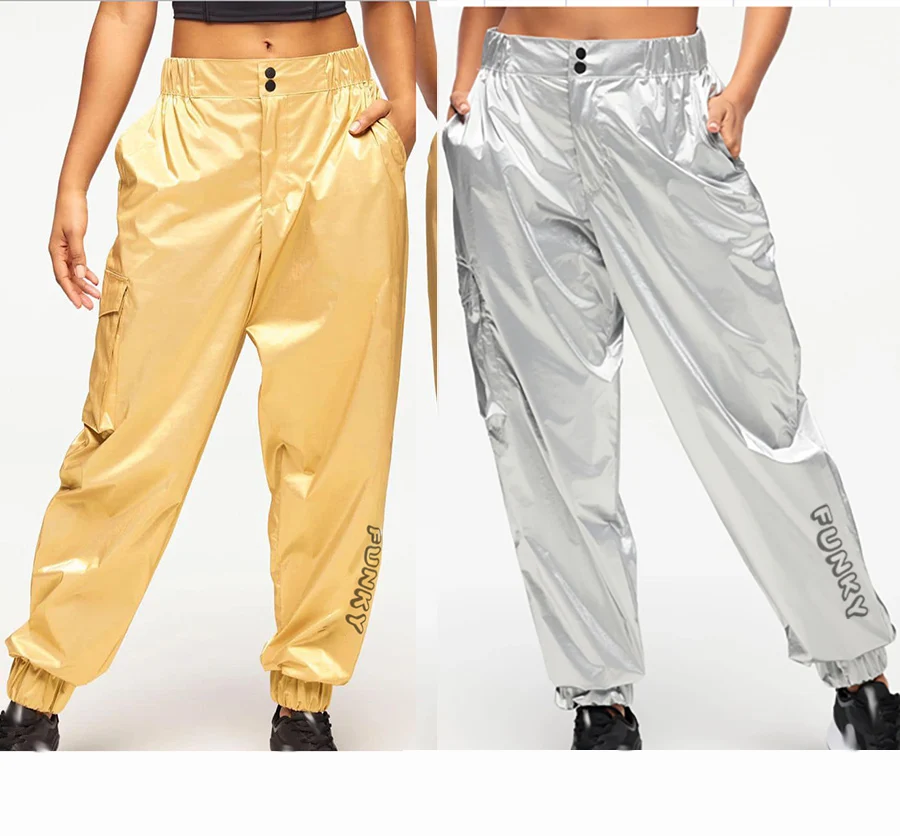 ABCDE Fitness Dancing Running Casual Loose Men's and Women's sauna pants  Trousers 0501 2
