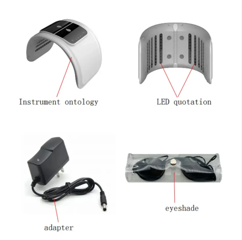 Professional 7 Colors PDT LED Mask Facial Red Light Therapy Skin Rejuvenation Device Face Lift Anti Wrinkle Beauty Machine