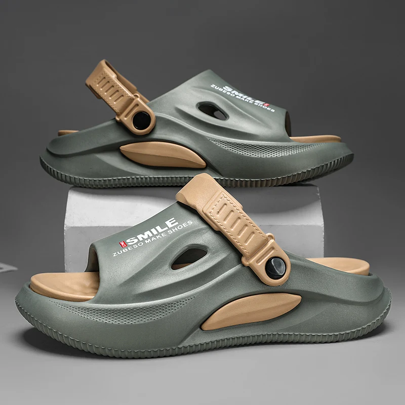 Thick Soft Clogs Men Casual Shoes Men Women Home Slippers Fashion New Men's Slippers Outdoor Sandals Beach Comfortable Slides
