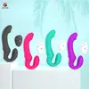 10 Speeds Strapless Strapon Anal Prostate Massager Dildo Vibrator Female Double Vibrating G Spot Adult Sex Toys for Women Couple 1