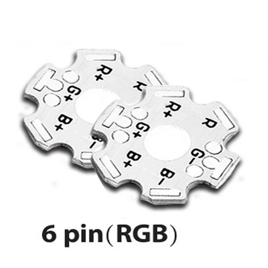 Wholesale 1W 3W 5W Heatsink LED Aluminum Base Plate PCB Board 20mm Star DIY RGB - Foto 7