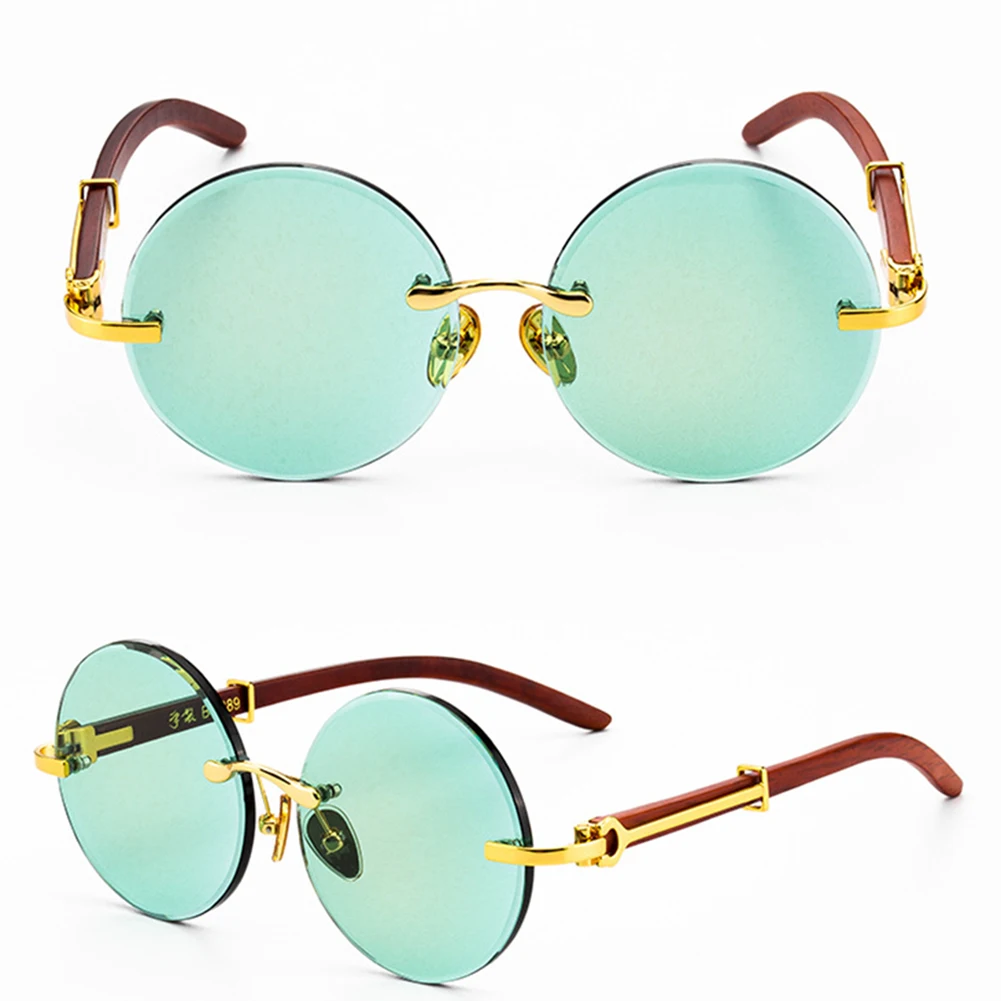 

Retro Round Frame Sunglasses Portable Outdoor Sunglasses For Women Men