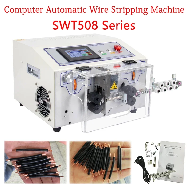 Sw502 Machine Adjustable Automatic Wire Stripping Peeling Cutting Machine 0.1-8.0mm² ...