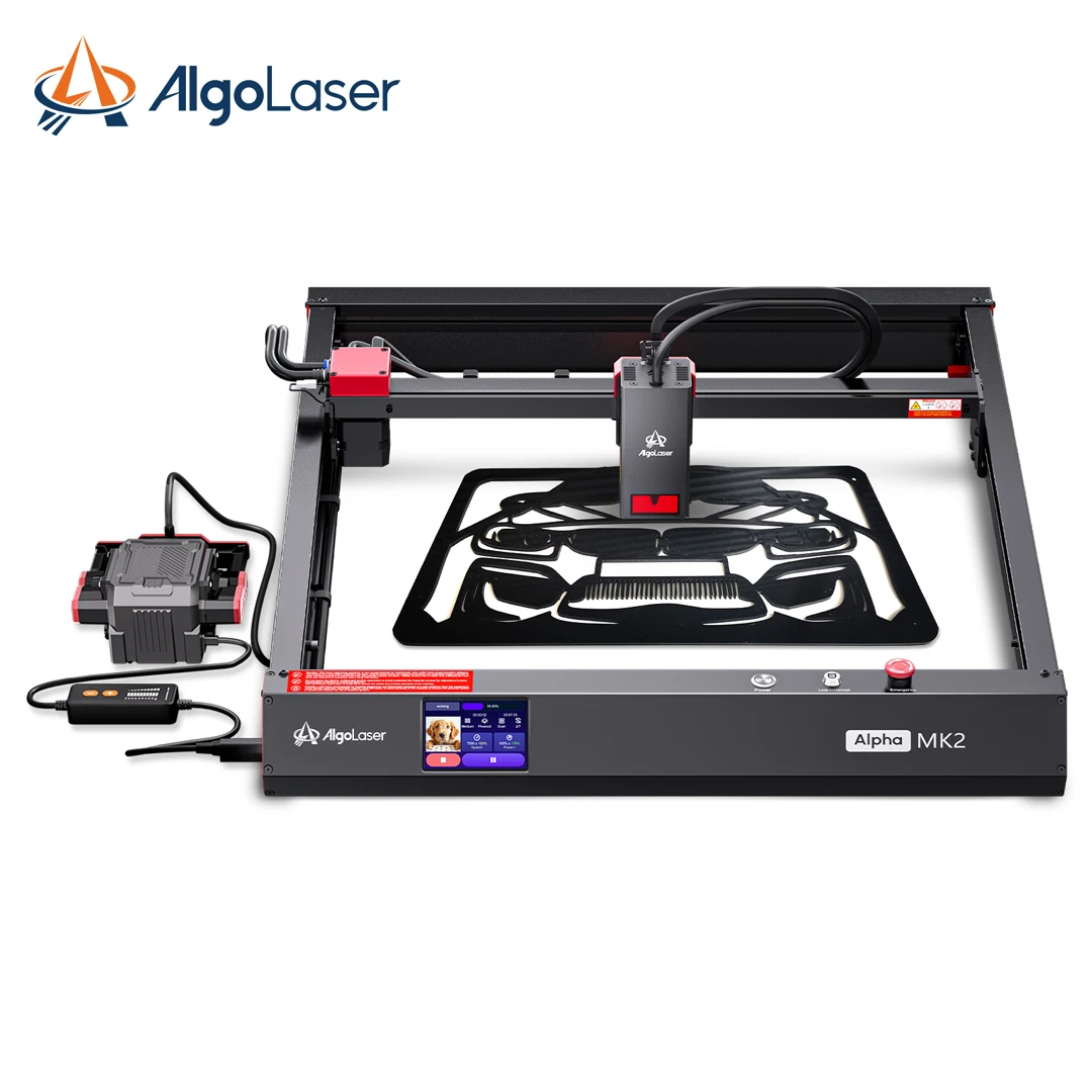 AlgoLaser 20W Powerful Laser Engraver Cutting Machine Touch Screen CNC Laser Cutter Engraving Machine for Businesses Metal MDF