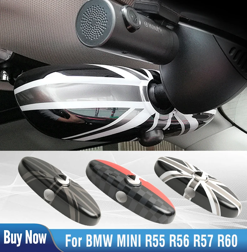 

Union Jack Housing Rearview Mirror Cover Sticker For BMW MINI Cooper S JCW R55 R56 R57 R60 Countryman Auto Interior Accessories