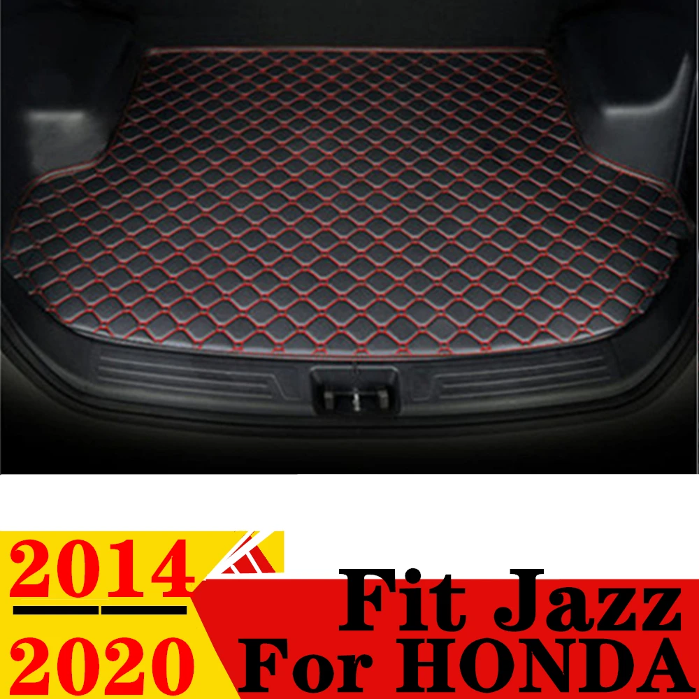 

Коврик для багажника автомобиля для Honda Fit Jazz 20, 2019, 2018, 2017, 2016, 2015, 2014, плоский боковой защитный коврик для заднего багажника, подкладка для заднего багажника