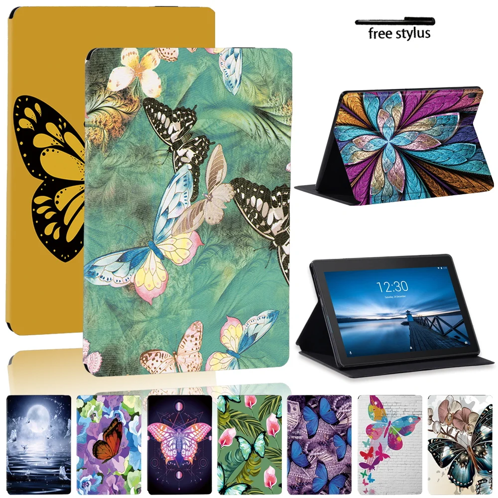 Per Lenovo Tab M10 Plus Tb-X606F/Tb-X606X/Tab E10 10.1 "Tb-X104F Tb-X104L/Tab M10 10.1" Tb-X605F/Tab M7/M8 Custodia In Pelle Per Tablet