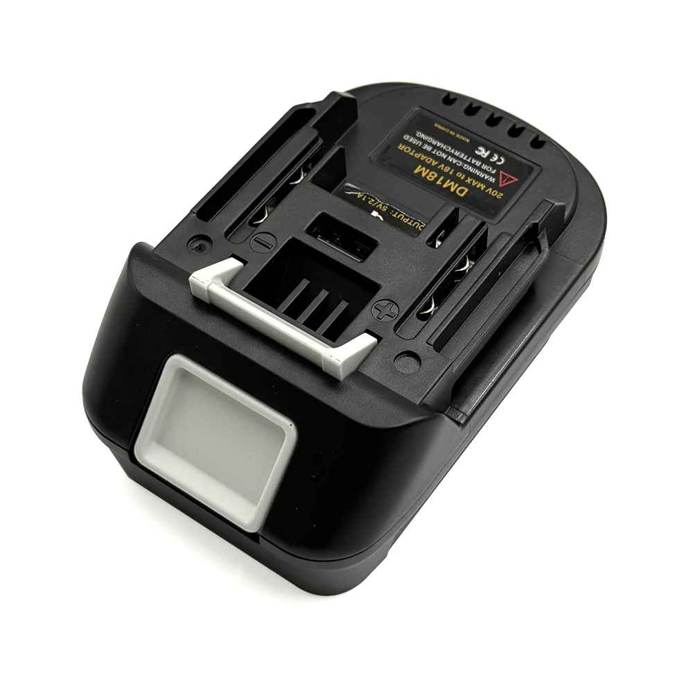 전동 공구 어댑터 변환기 Dewalt DCB200 DCB205 용 DM18M 배터리 어댑터 Makita BL1830 용 20V 리튬