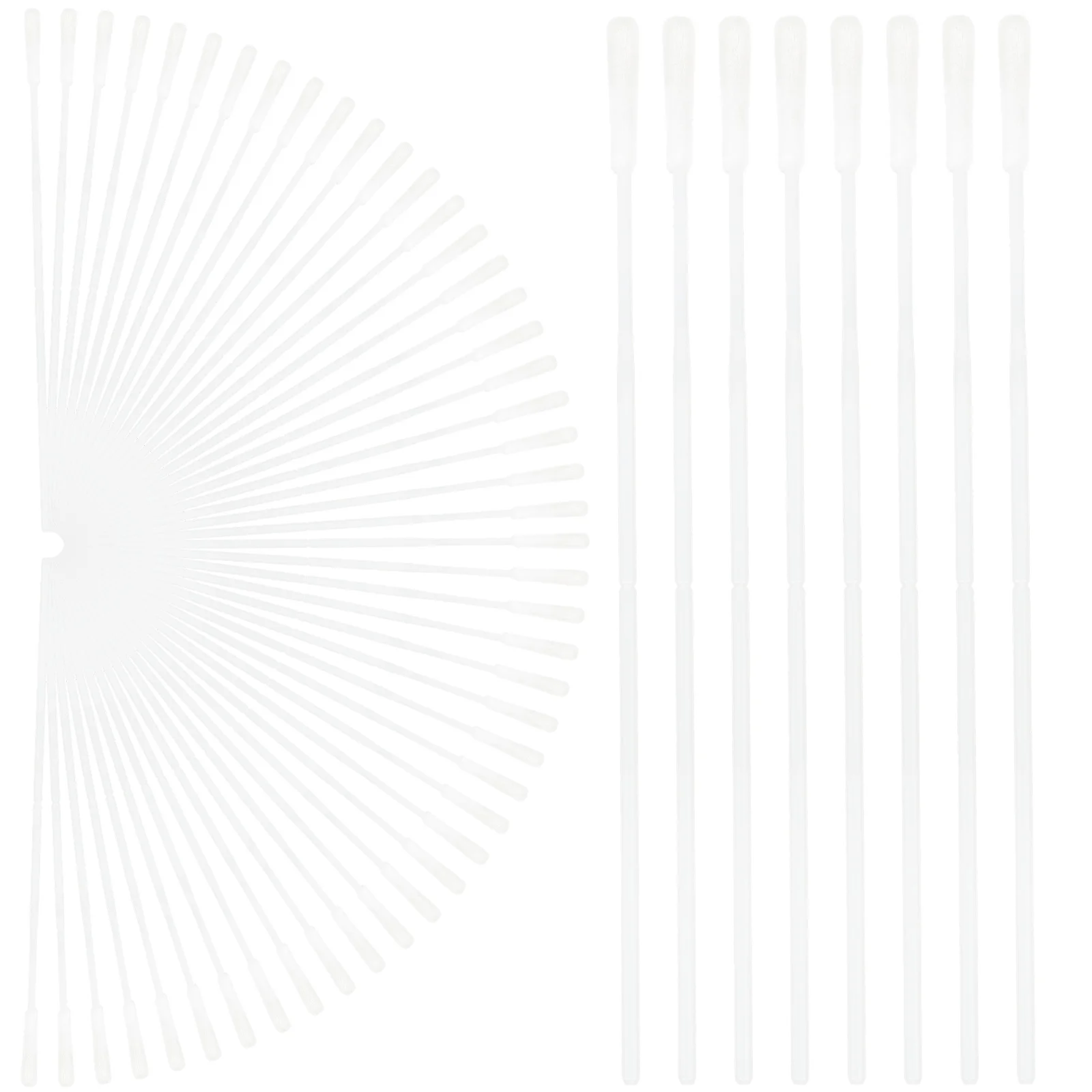 

100 Pcs Disposable Throat Swab Culture Test Abs Sterile Nasal Swabs Sampling Sticks Collection