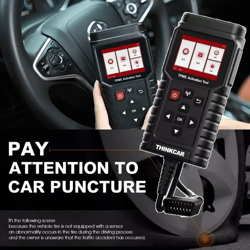 ThinkCar TP T90 TPMS Activation Tool OBD2 Car Diagnostic Fault Code Programmer Tire Pressure Sensor Service Tool
