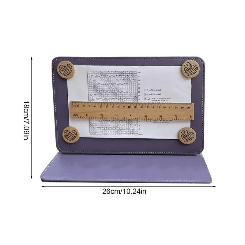 Crochet Chart Holder Crochet Pattern Keeper Easy To Use Foldable Portable Magnetic For Knitting