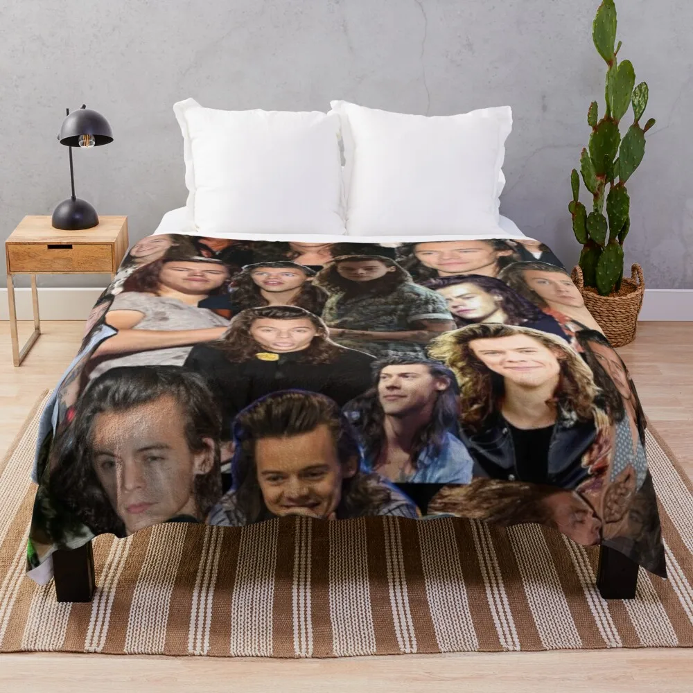 LouisTomlinson Collage Bed Blanket Flannel Blanket Flannel Blanket