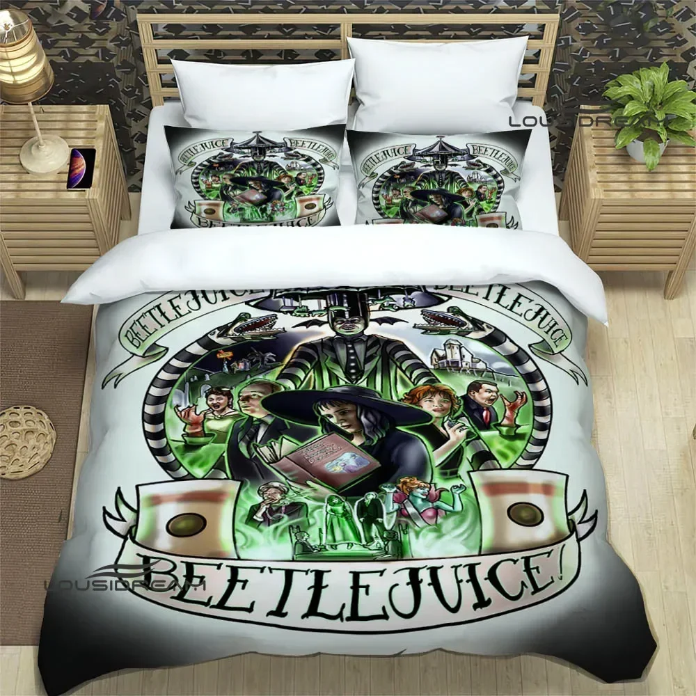 thumbnail image 1 of Horror movie B-Beetlejuice Bedding Sets exquisite supplies set duvet cover bed comforter set bedding set luxury birthday gift, 1 of 5