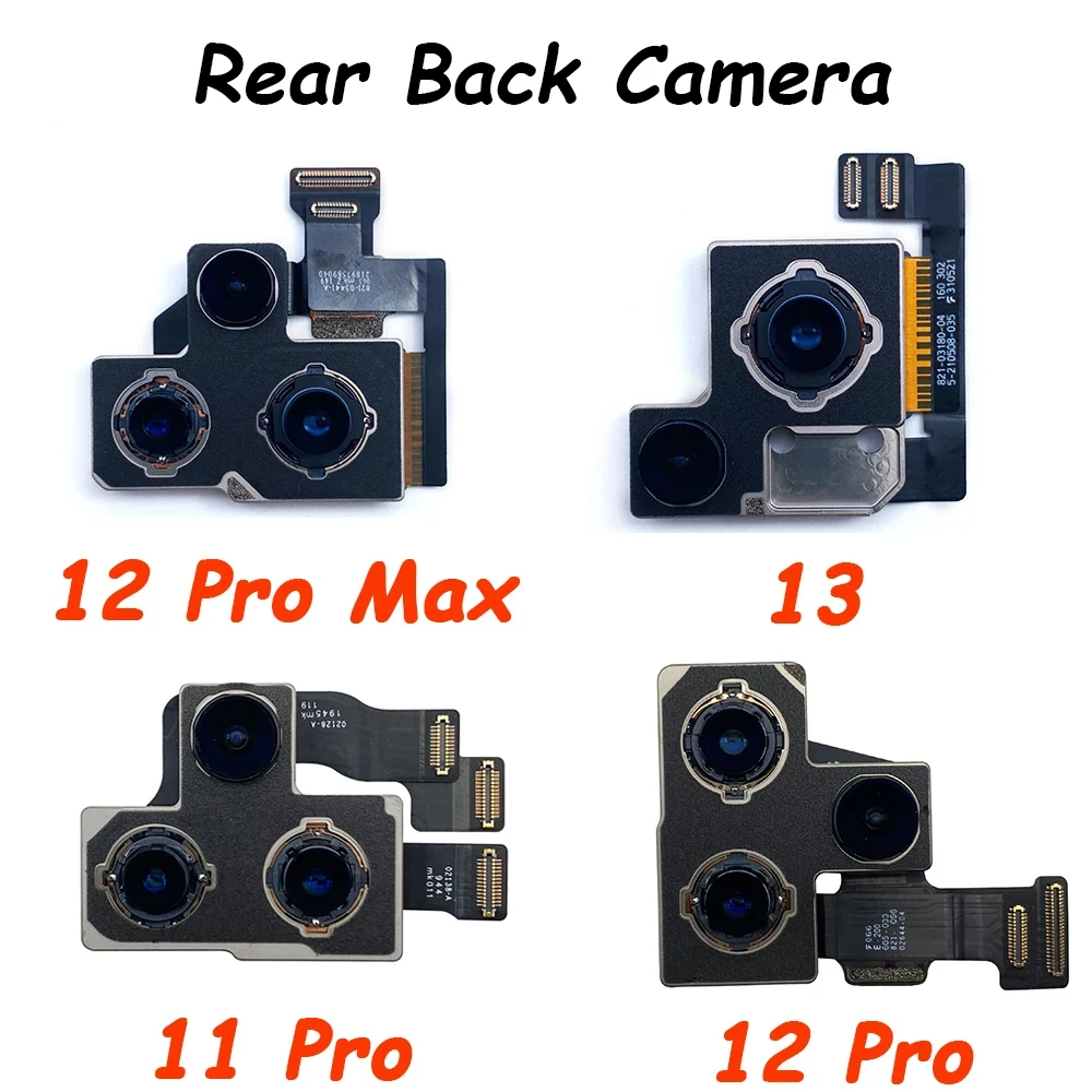 

Задняя камера для iphone 11 12 13 14 Pro MAX задняя большая задняя камера гибкий кабель Модуль основной камеры запасные части