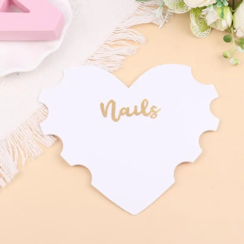 Herz-Nagelkünstler-Geschenk, Wimpernbilder, Nägel von, Salon-Dekor, Schönheitsraum, Friseur, Nägel, spezielle Medien-Bild-Requisite – Detail 3