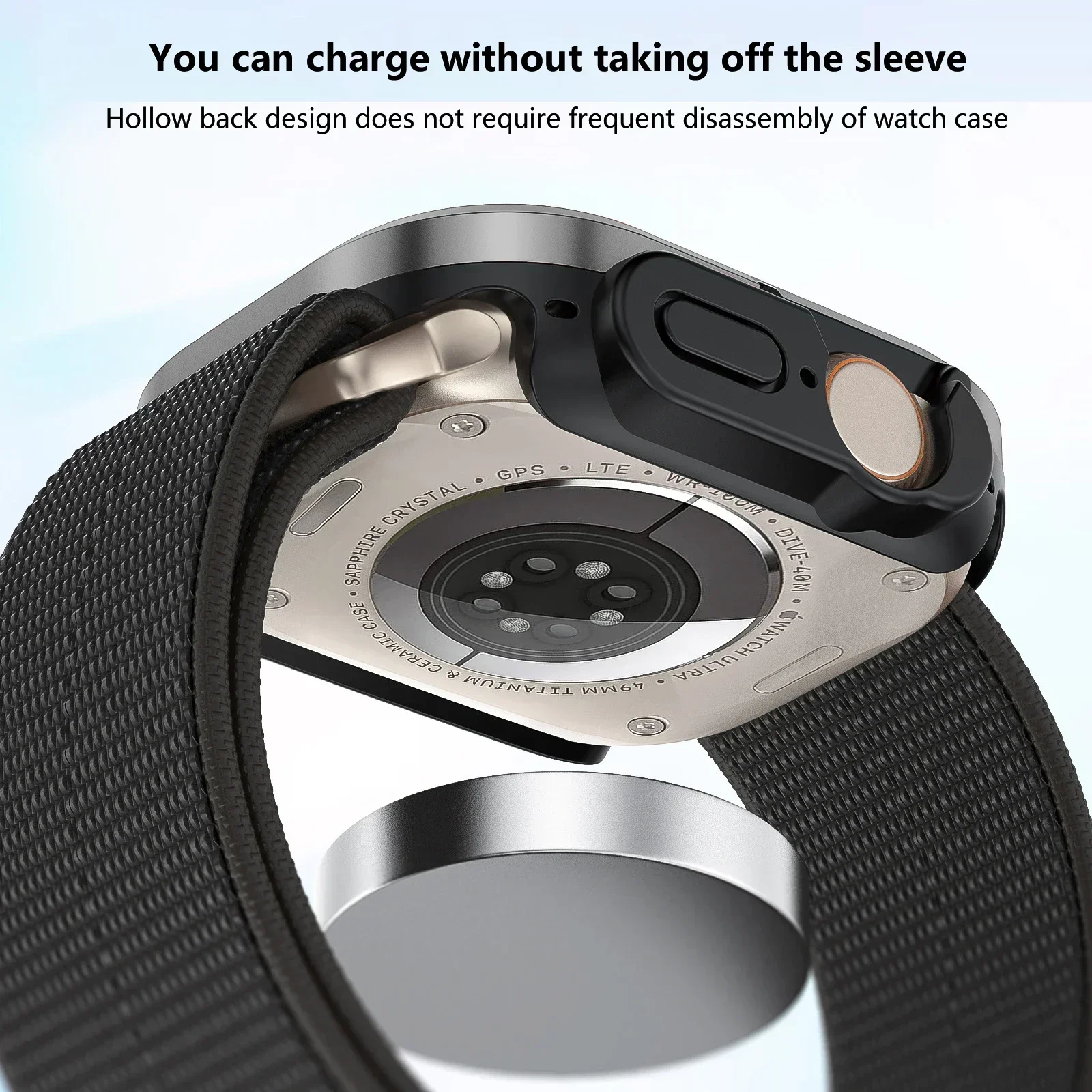 Premium Aluminum Alloy Apple Watch Case with TPU Bumper & Metal Frame