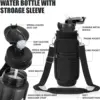 32 oz Water Bottle with Sleeve - BPA Free Leakproof 1L Water Bottle with Straw & Strap & Holder Carrier Bag for Kids Women Men 4