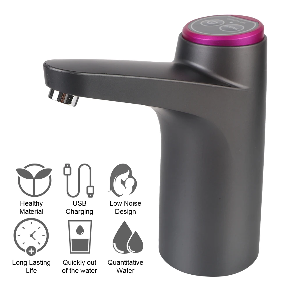 

USB Charging Gallon Bottle Drinking Switch Button Dispenser Electric Water Pump Portable Touch Control Automatic Water Dispenser