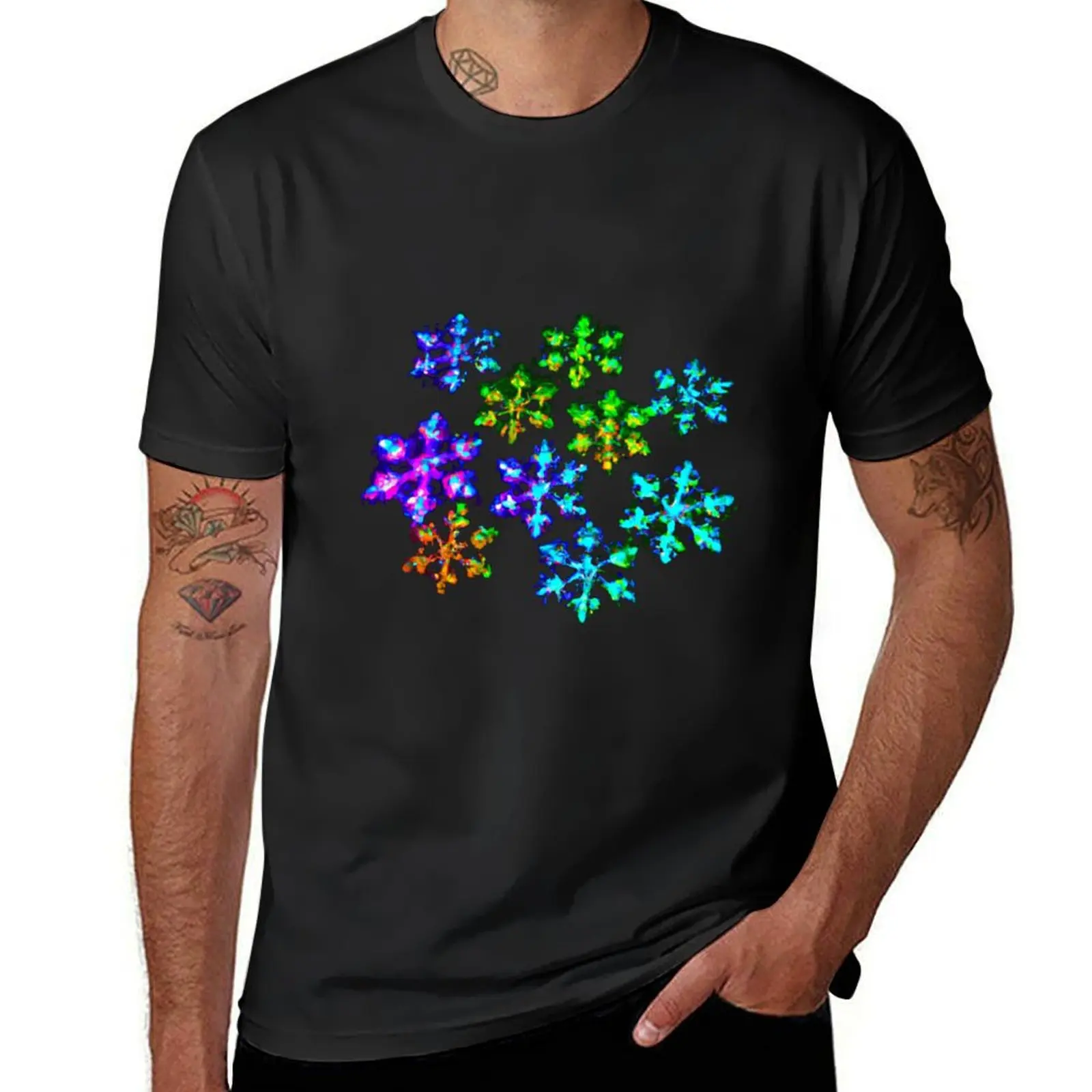 

Art of A.I. Snowflakes T-shirt anime Blouse plus size tops men t shirts