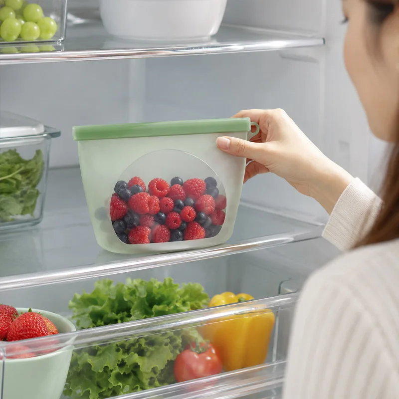Eco-Friendly Reusable Silicone Food Storage Bag