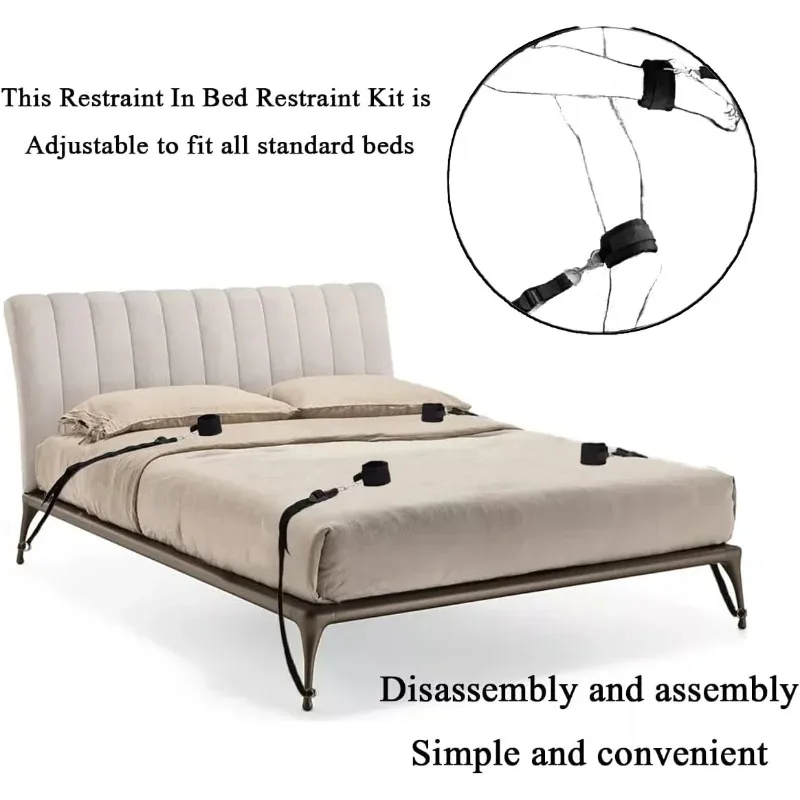 Bed Restraint Kit displayed with straps positioned around a mattress setup