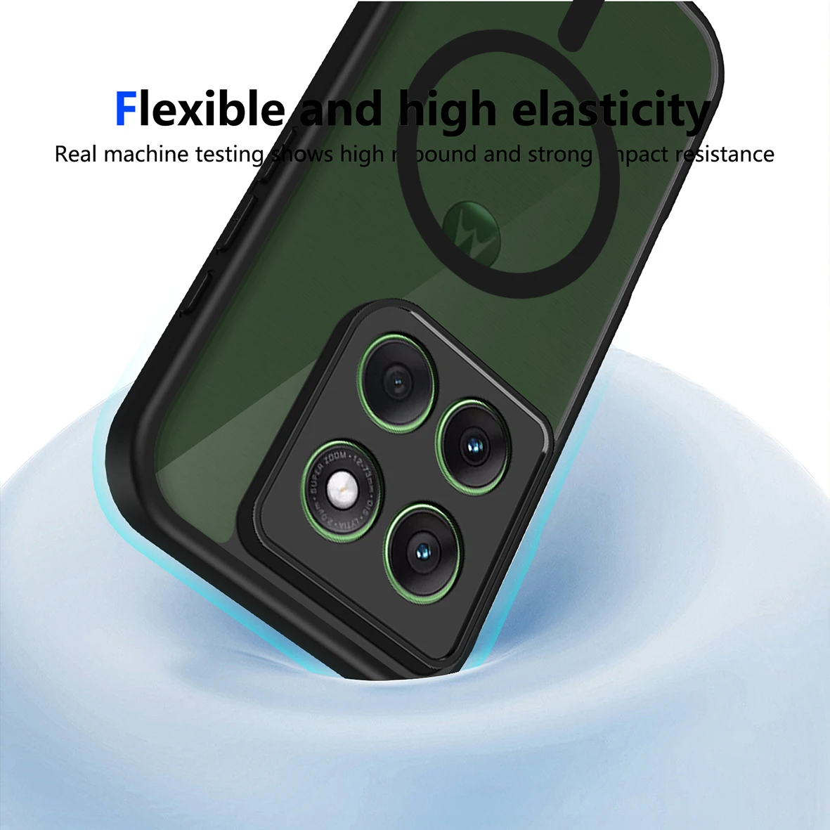 Enhanced Product Title:  
Premium Hard Transparent Magnetic Protective Back Cover